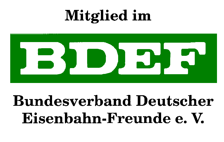 Logo des Bundesverbands Deutscher Eisenbahn-Freunde e. V. (BDEF)